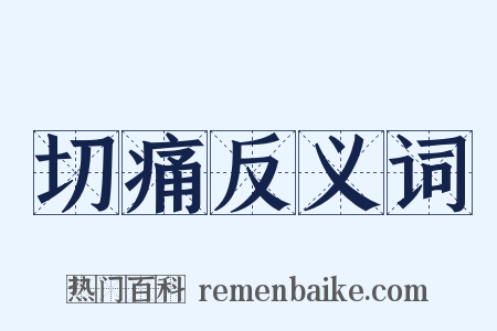 切痛反义词是什么意思的图片